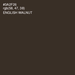 #3A2F26 - English Walnut Color Image